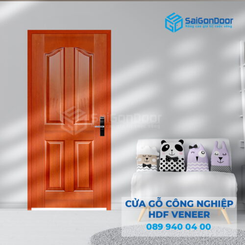 Cửa Gỗ HDF Veneer 4A-Căm Xe 3-SGD