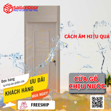 Cửa gỗ chiụ nước